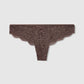 Women's Floral Lace Lace-Up Bikini Panties