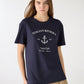 Women's Marine Print Short Sleeved T-shirt