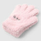 Gloves with animal embroidery for Girls
