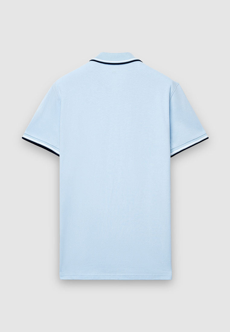 Men's Contrasting Trim Polo T-Shirt