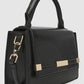 Women's Mini plain-colour bag with handle and adjustable shoulder strap