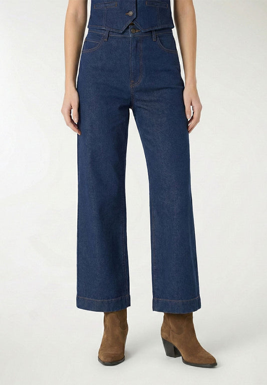 Women's Wide-Leg Crop Jeans