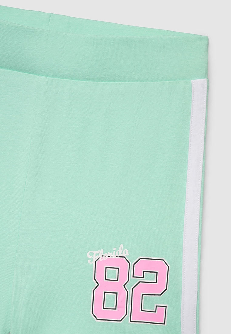Sports Shorts leggings with Elastic Waistband for Girls
