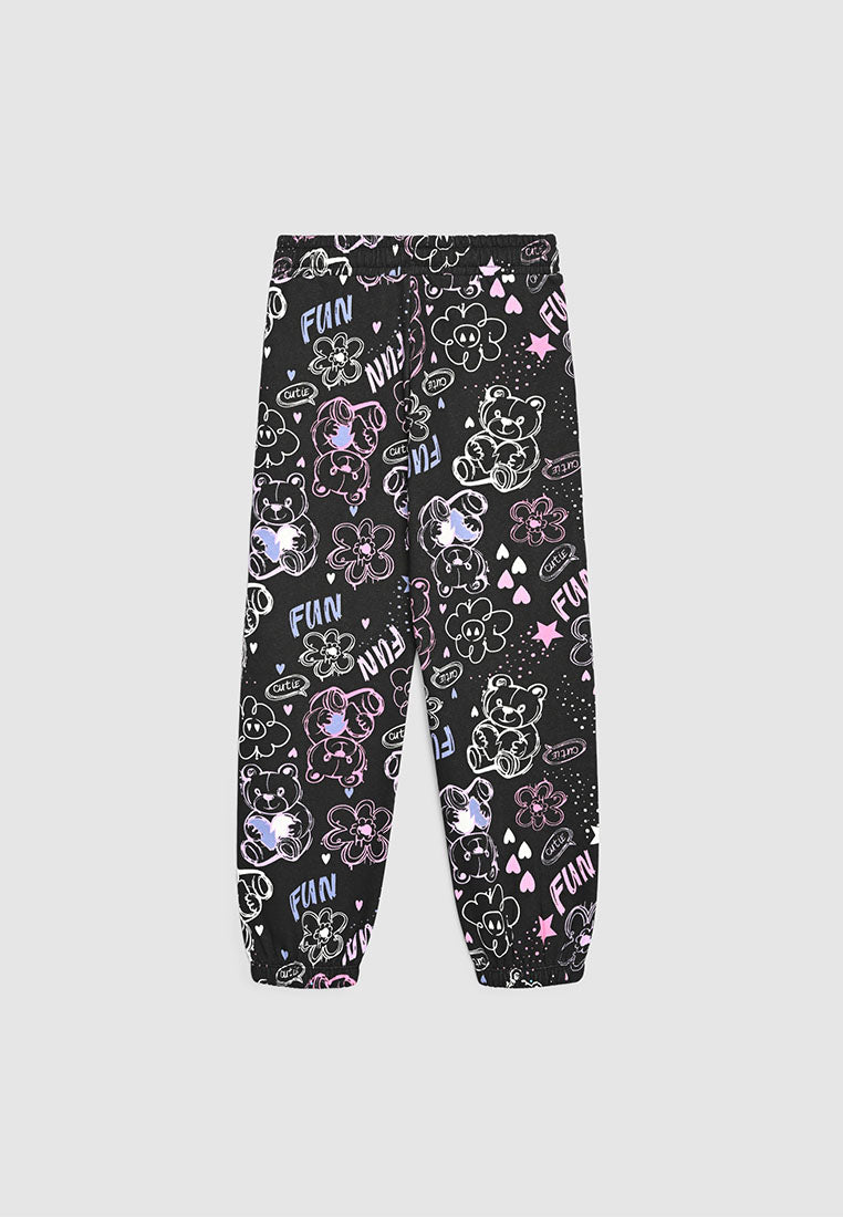 Sketched Doodle Sweatpants for Girls