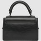 Women's Mini plain-colour bag with handle and adjustable shoulder strap