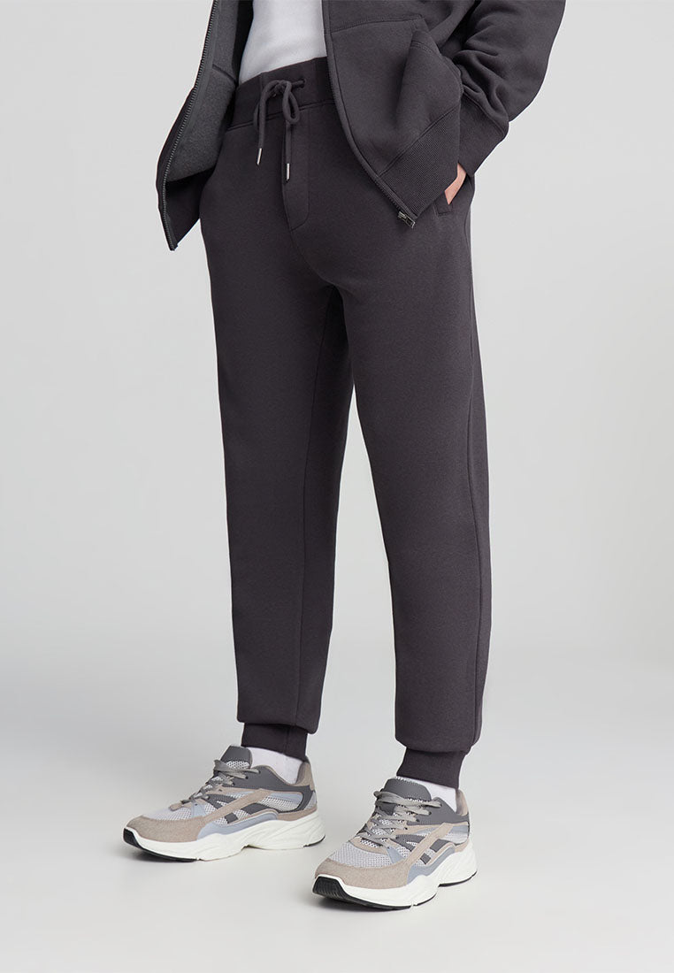 Men's Plain-colour jogging bottoms with drawstring waistband