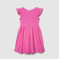 Skater Dress with Ruffle Sleeve for Girls