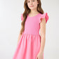 Skater Dress with Ruffle Sleeve for Girls