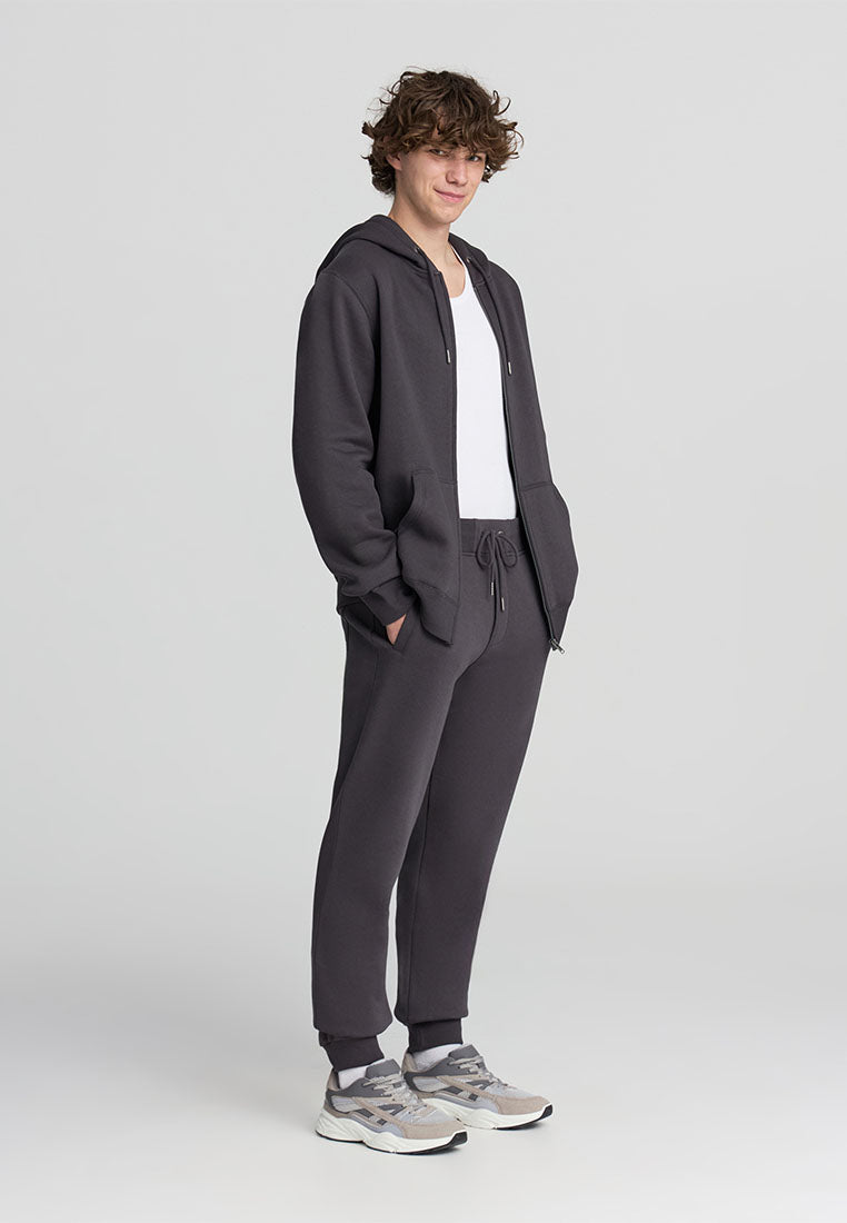 Men's Plain-colour jogging bottoms with drawstring waistband