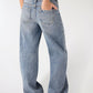 Rhinestone Bow Distressed Jeans for Girls