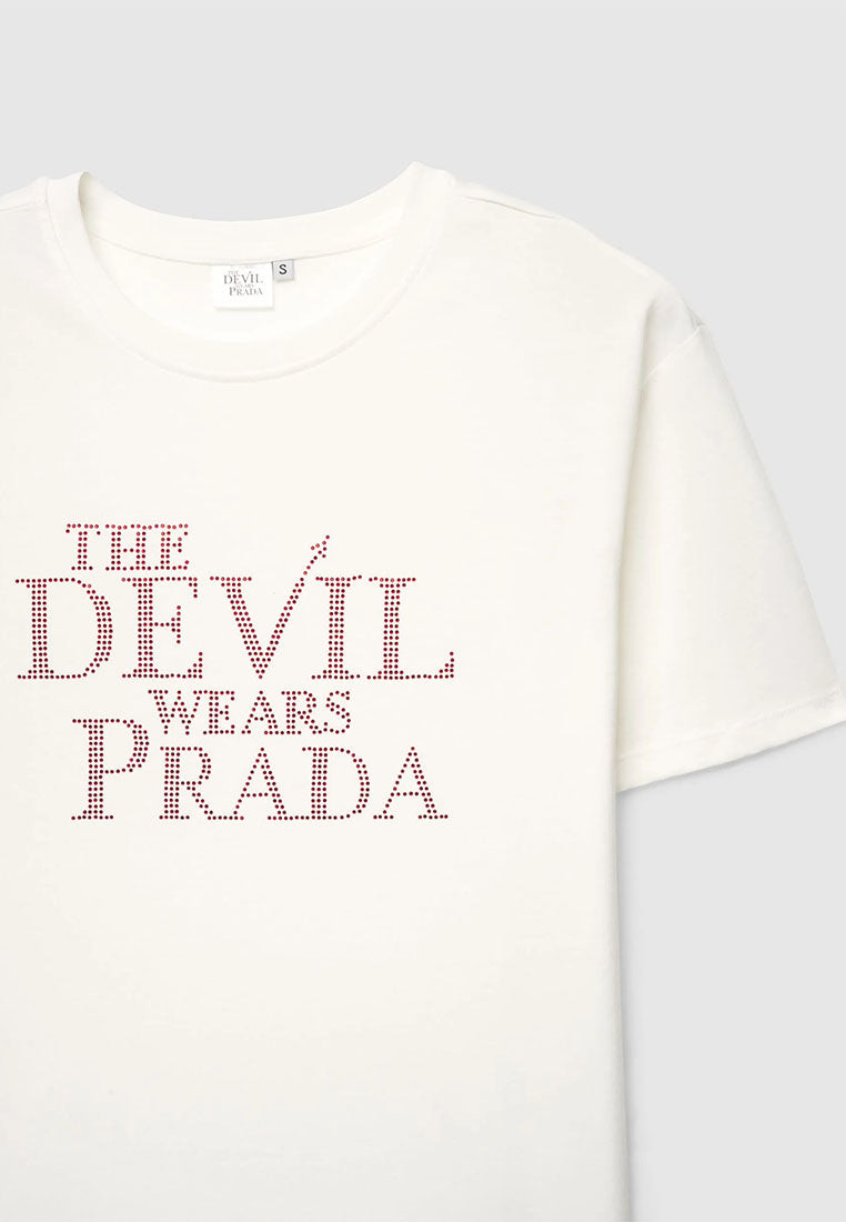 Women's Oversized Lettering Print T-shirt
