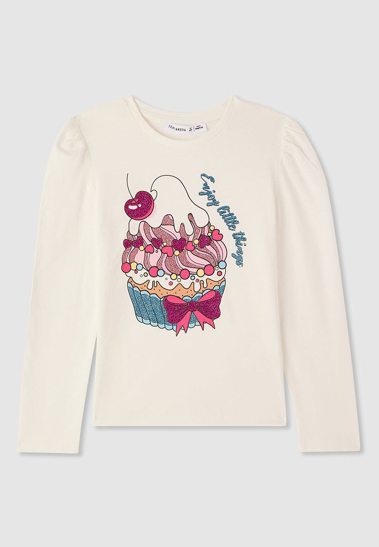 Kids Girls Long-sleeved T-shirt