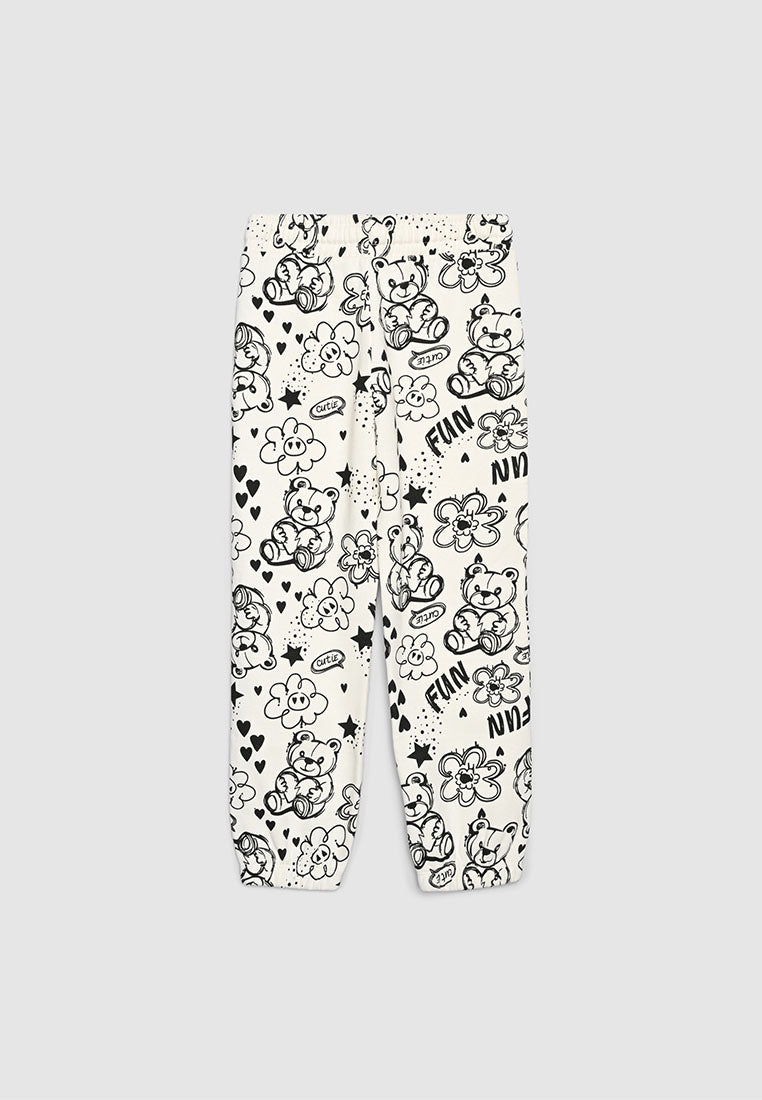 Sketched Doodle Sweatpants for Girls