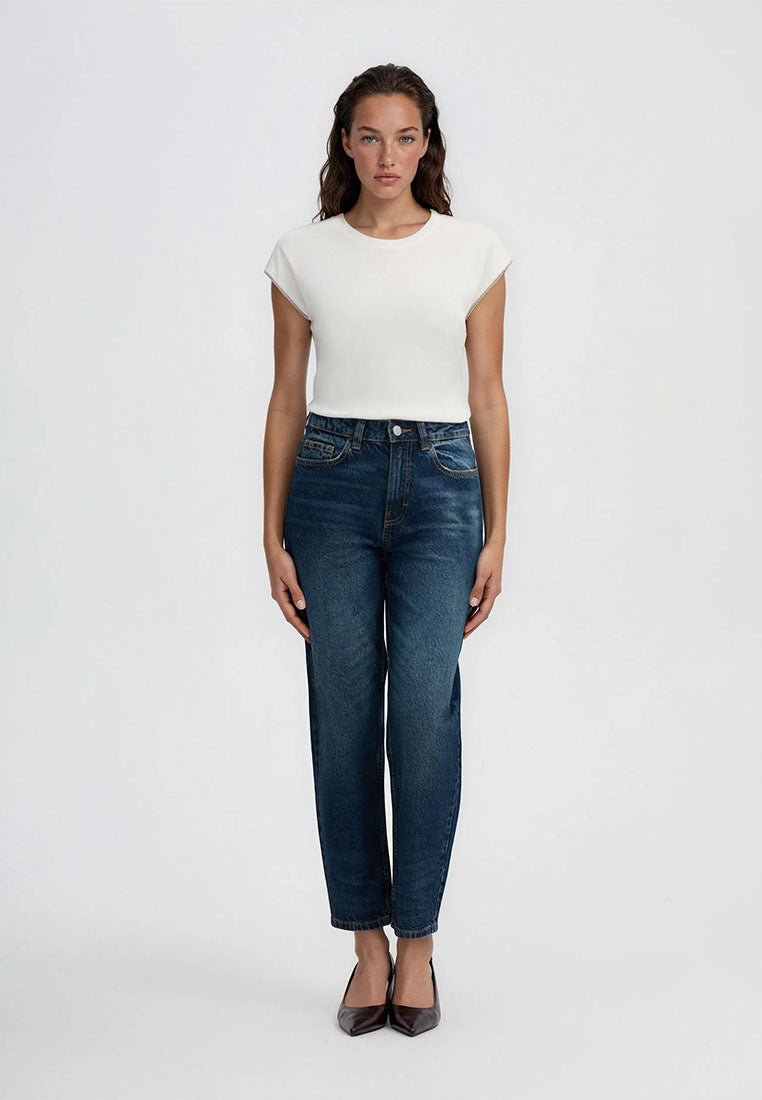 Women's Mom Jeans High-Waisted