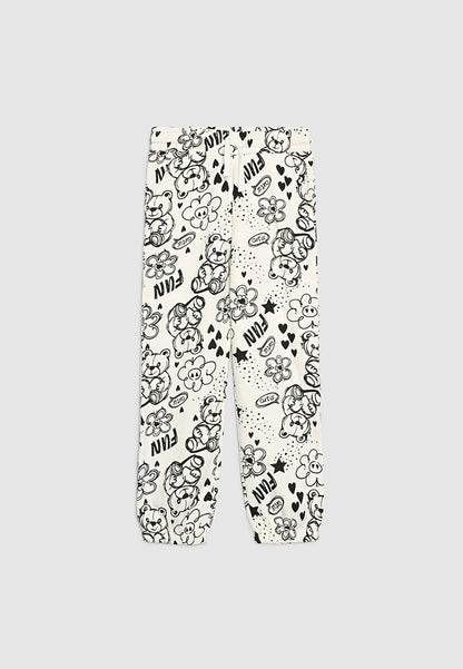 Sketched Doodle Sweatpants for Girls