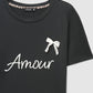 Women's Lace bow Fitted T-shirt