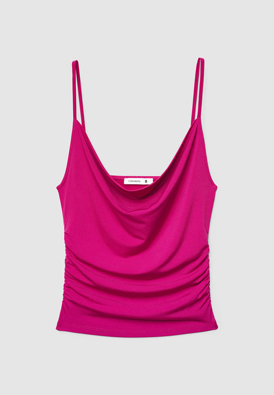 Women's Drape-Neckline Top