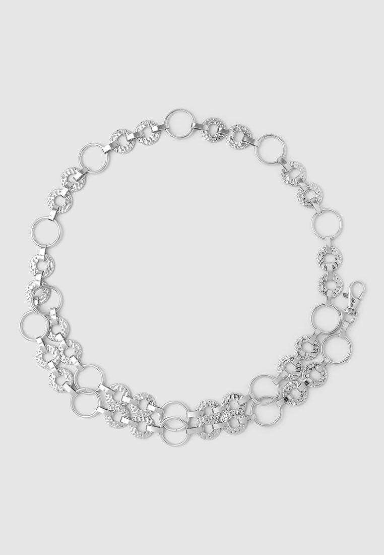 Women's Chain belt with oval medallions