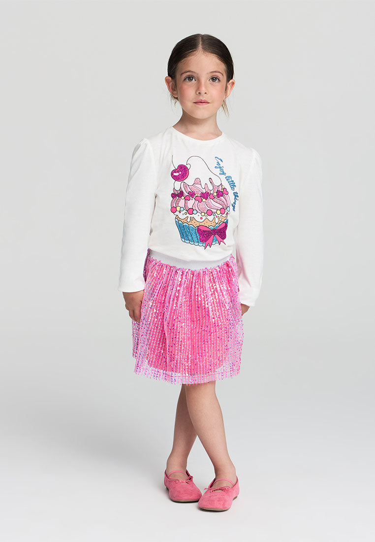 Kids Girls Long-sleeved T-shirt