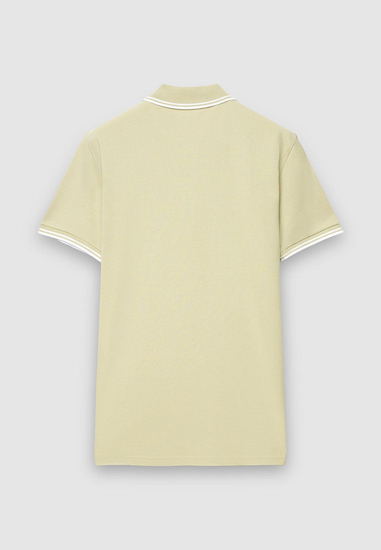Men's Contrasting Trim Polo T-Shirt