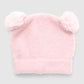 Furry hat with ears and embroidery for Girls