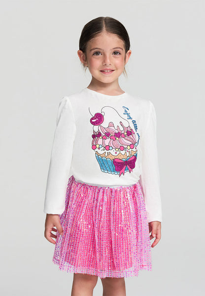 Kids Girls Long-sleeved T-shirt