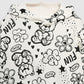 Sketched Doodle Graphic Sweatshirt for Girls