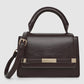 Women's Mini plain-colour bag with handle and adjustable shoulder strap