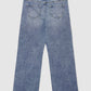 Rhinestone Bow Distressed Jeans for Girls