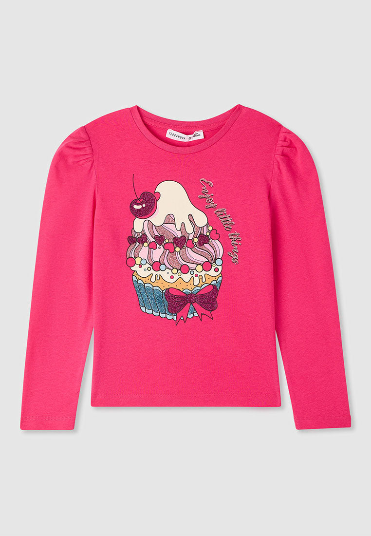 Kids Girls Long-sleeved T-shirt