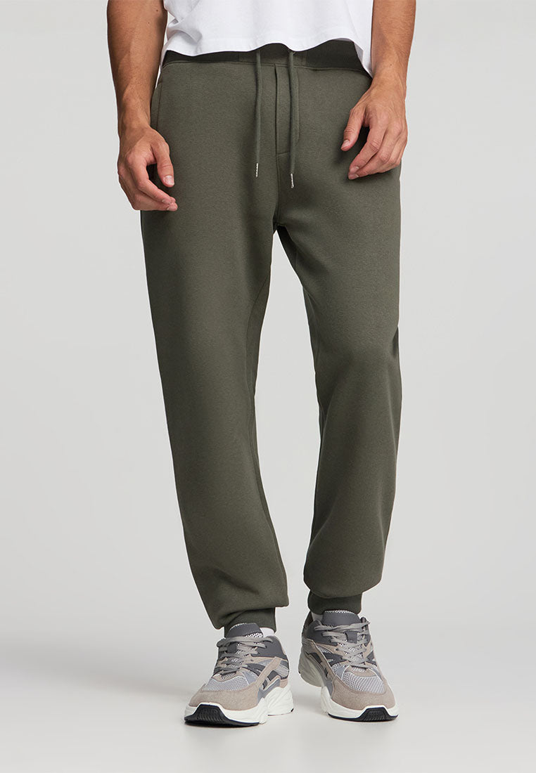 Men's Plain-colour jogging bottoms with drawstring waistband