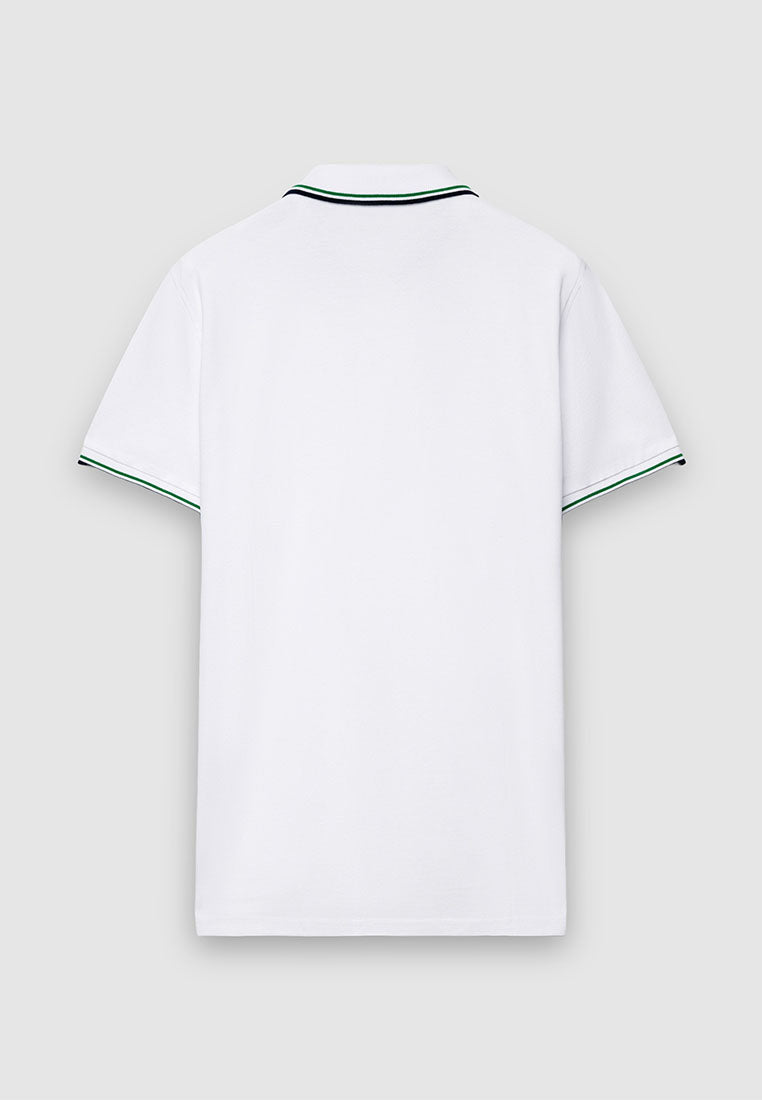 Men's Contrasting Trim Polo T-Shirt