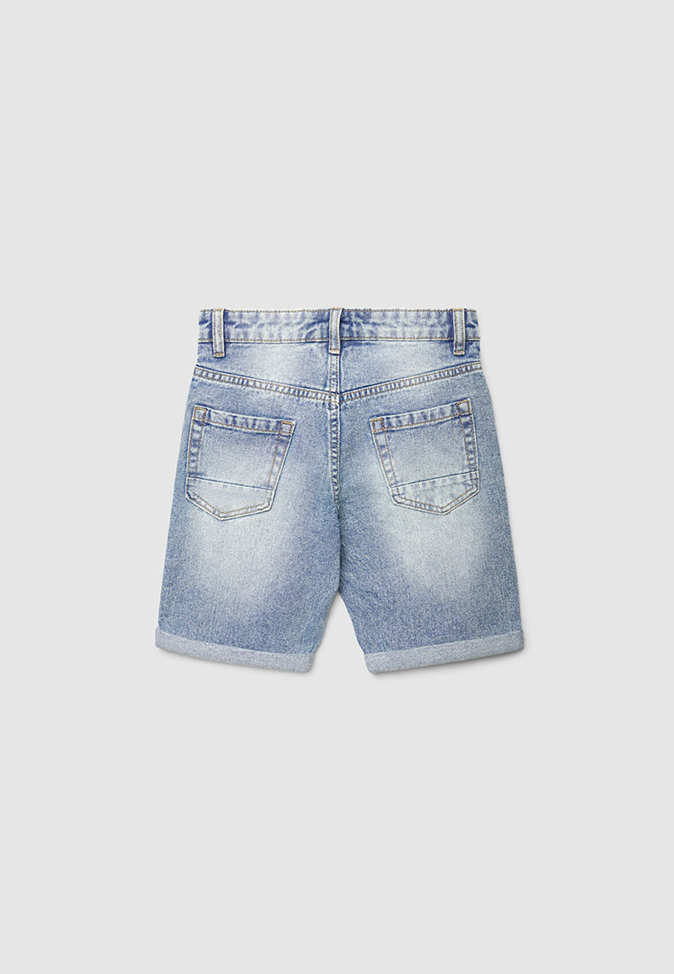 Ripped Denim Shorts for Boys