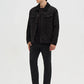 Men's Padded trucker jacket with teddy collar