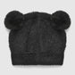 Furry hat with ears and embroidery for Girls