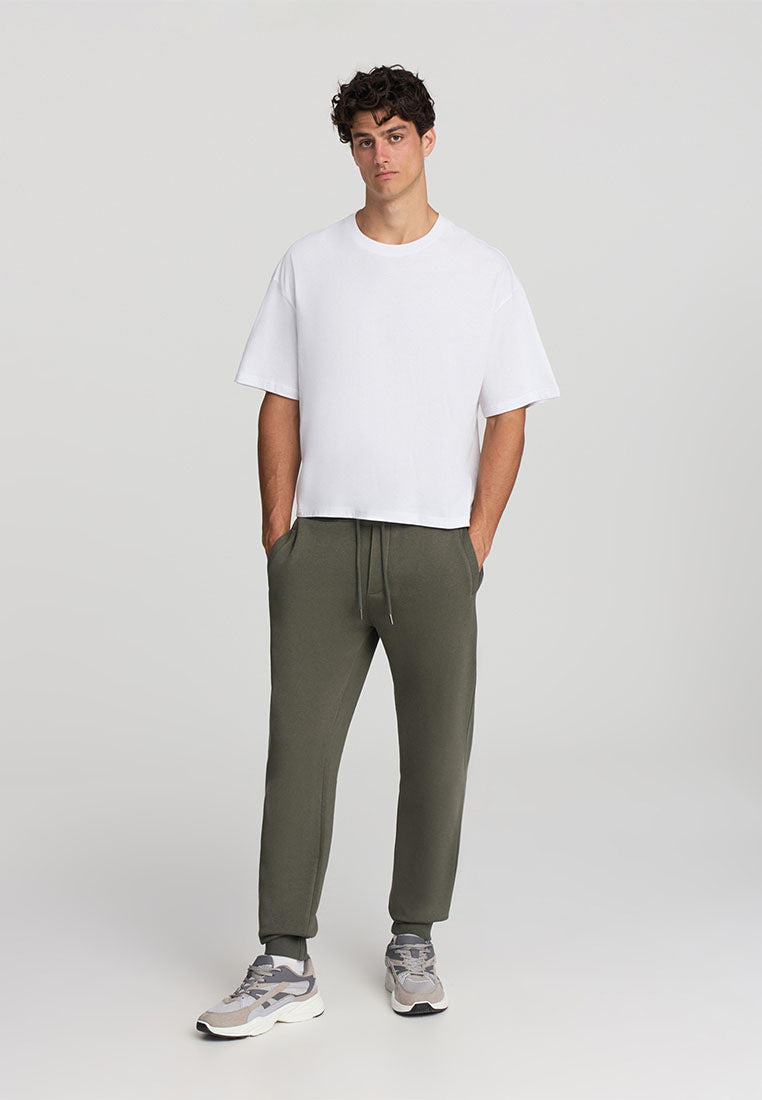 Men's Plain-colour jogging bottoms with drawstring waistband