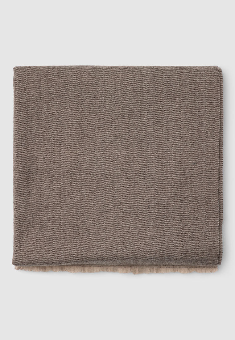 Women's Light patterned herringbone pashmina