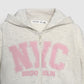 Cropped NYC Graphic Zip-Up Hoodie for Girls