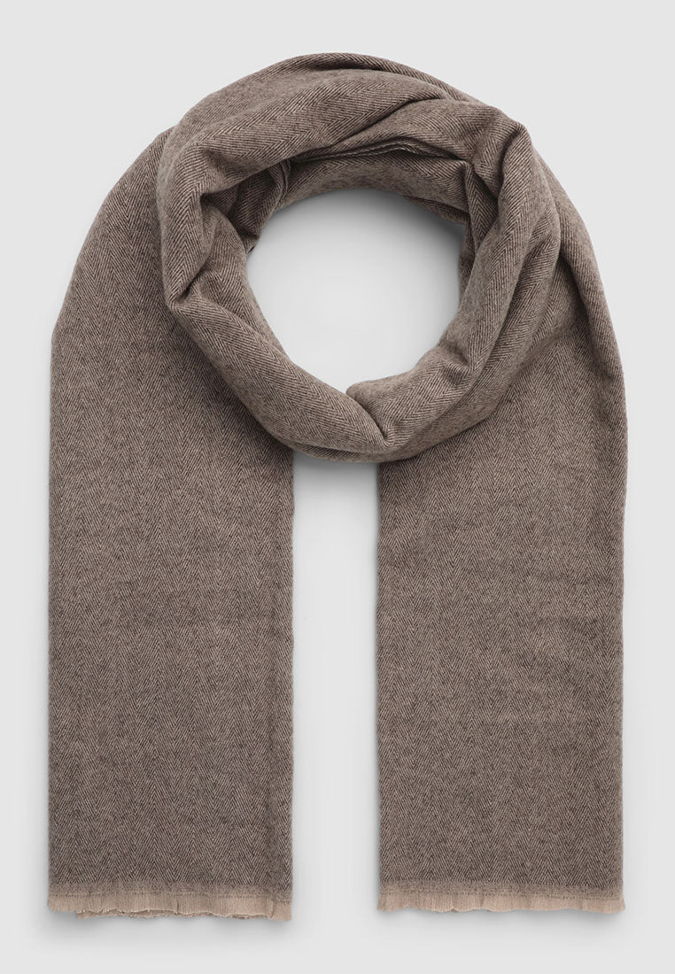 Women's Light patterned herringbone pashmina