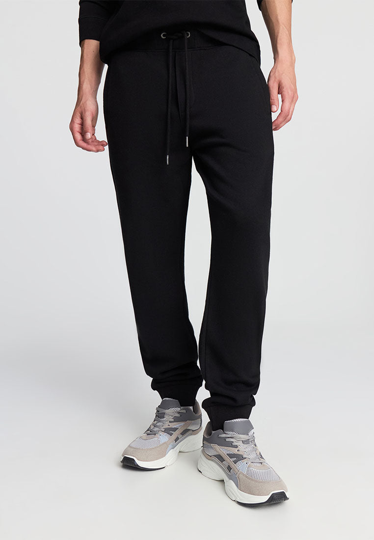 Men's Plain-colour jogging bottoms with drawstring waistband