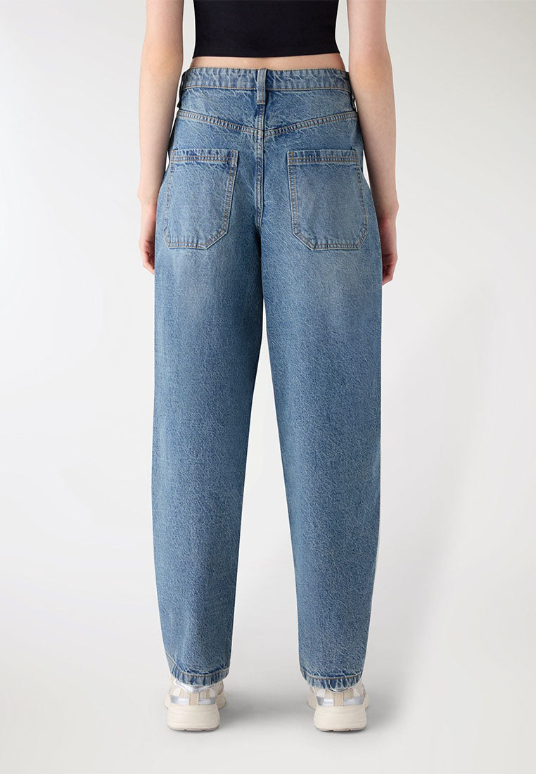 Womens Balloon-Cut Jeans