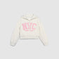 Cropped NYC Graphic Zip-Up Hoodie for Girls