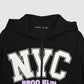 Cropped NYC Graphic Zip-Up Hoodie for Girls