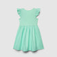Skater Dress with Ruffle Sleeve for Girls