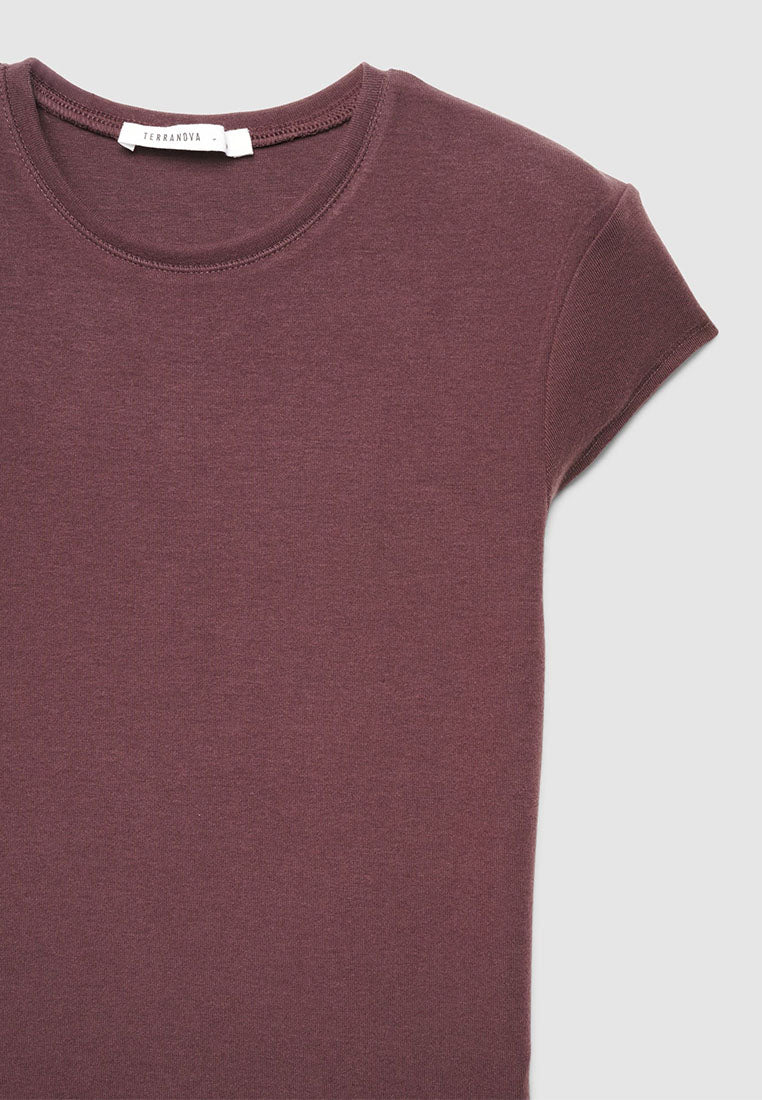 Women's Plain Fitted T-shirt