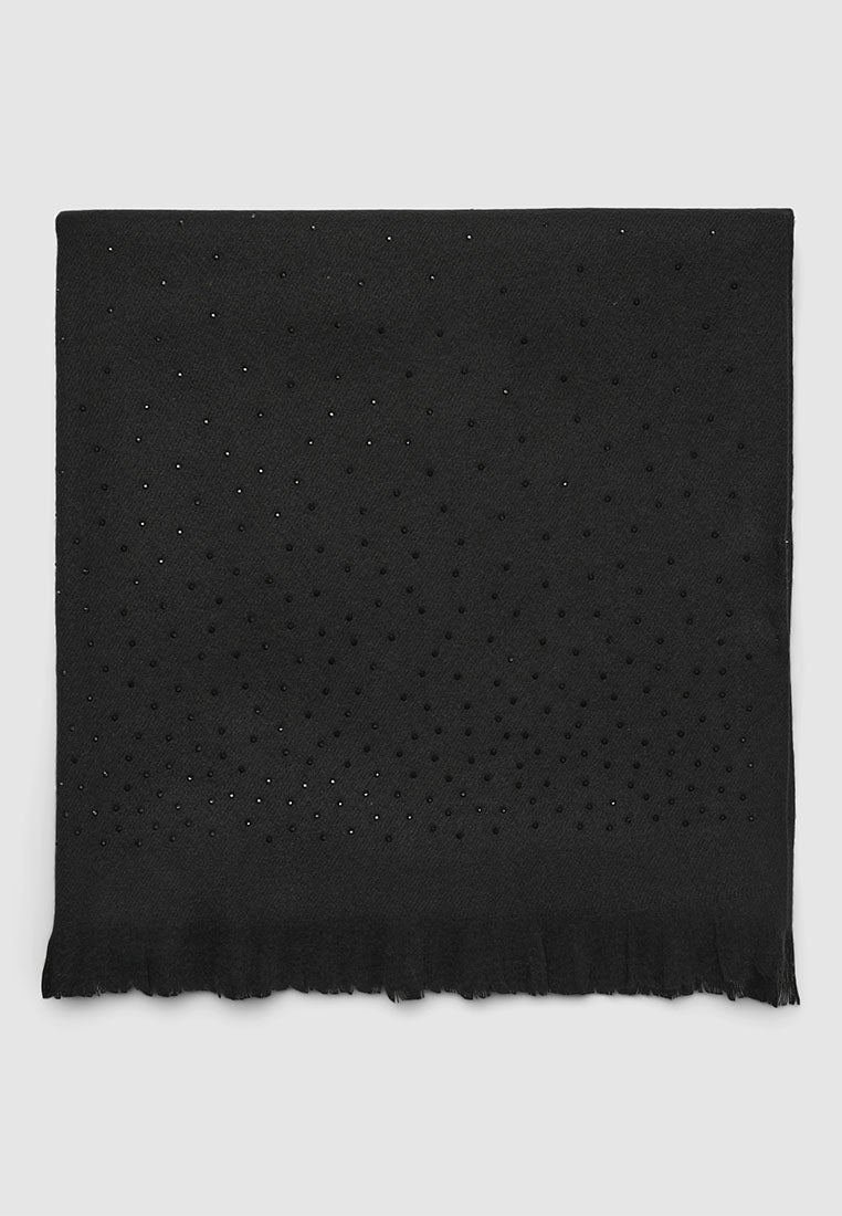 Women's Pashmina with tone-on-tone rhinestones