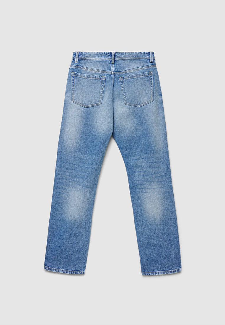 Men's Straight Leg Ankle Length Jeans