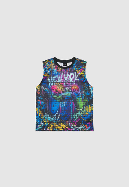 Street Style Tank Top for Boys