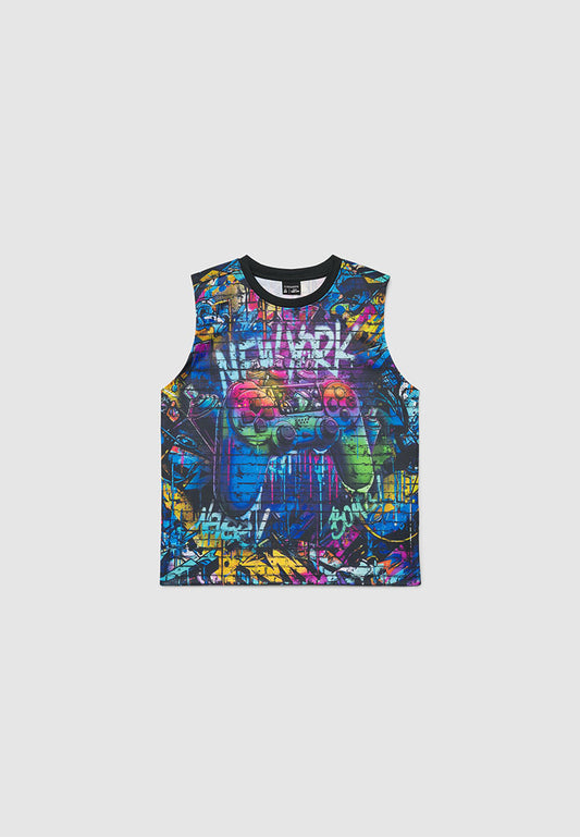 Street Style Tank Top for Boys