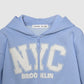 Cropped NYC Graphic Zip-Up Hoodie for Girls